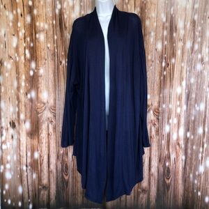 Black'n'Blue Long Sleeve Open Front Lightweight Cardigan